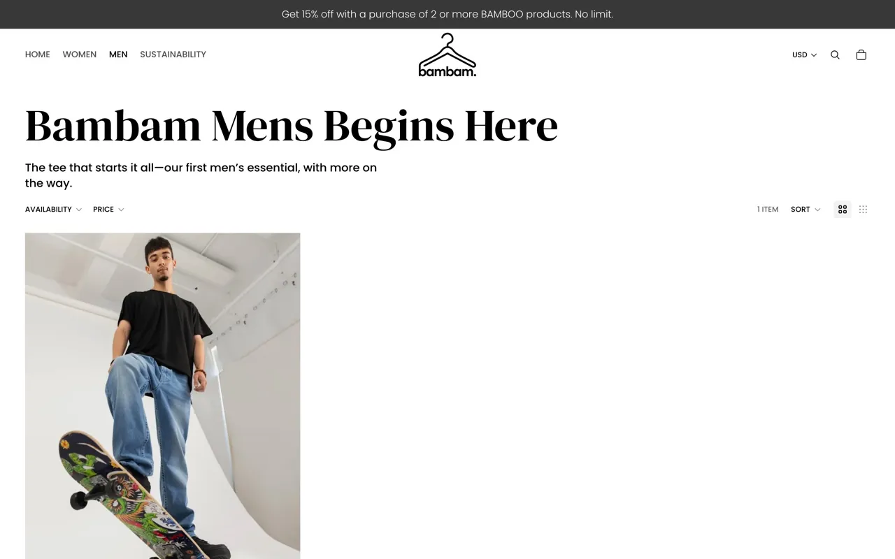 bambam menswear collection in merino and bamboo